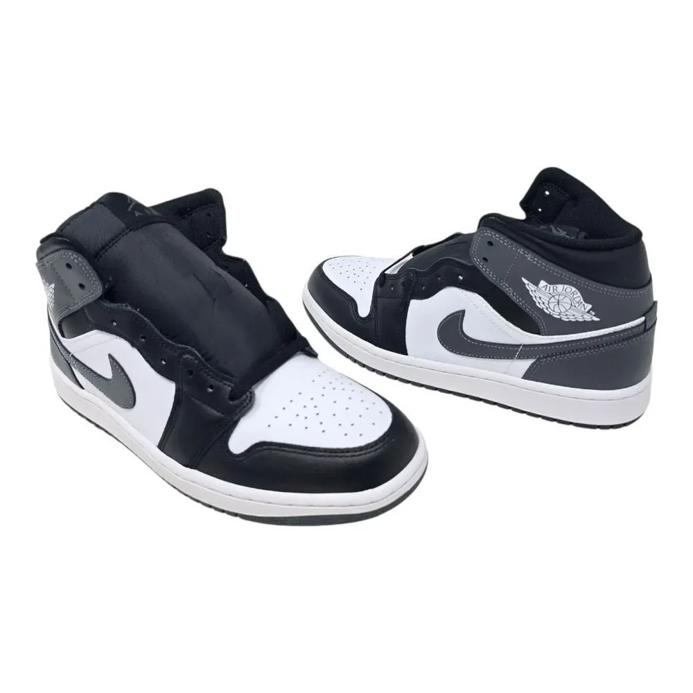 Air Jordan 1 Mid Men's Size 10 Black/Iron Grey-White DQ8426 001 Basketball